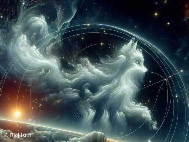 An artistic representation of the Local Lynx of Cold Clouds (LxCCs) passing through the heliosphere in the Lynx constellation.