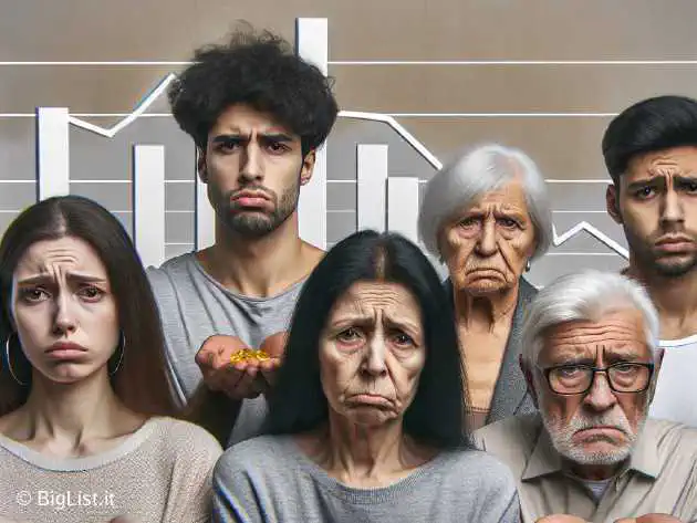 A diverse group of people holding vitamin pills with a disappointed expression, with a graph showing no change in lifespan in the background.